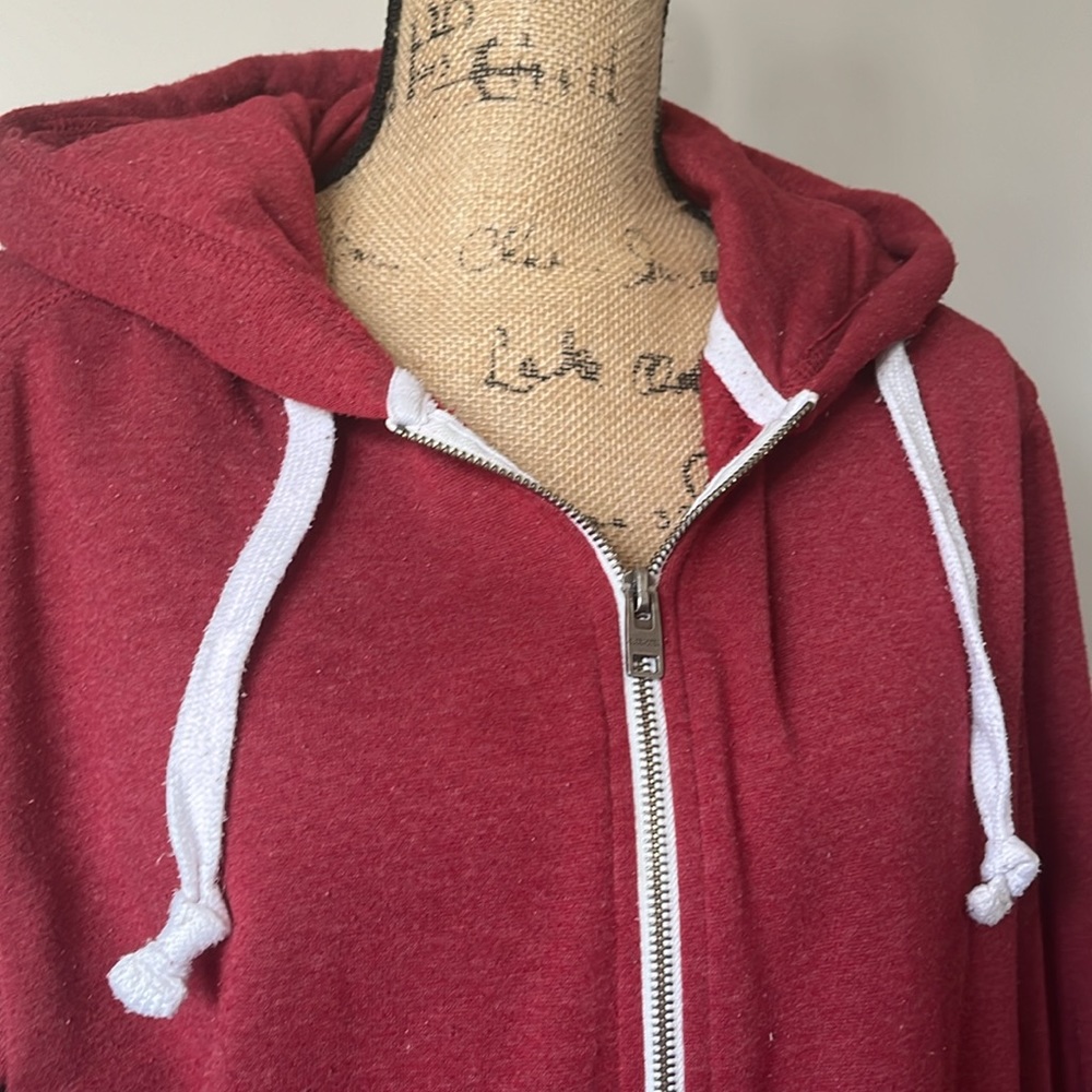 classic bluenotes drawstring zip up hoodie